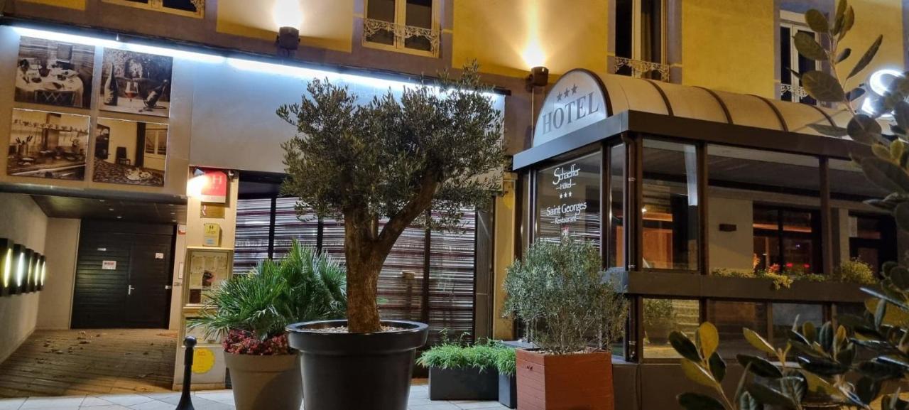 Logis Hotel Schaeffer- Restaurant Le Saint Georges Serrieres  Bagian luar foto