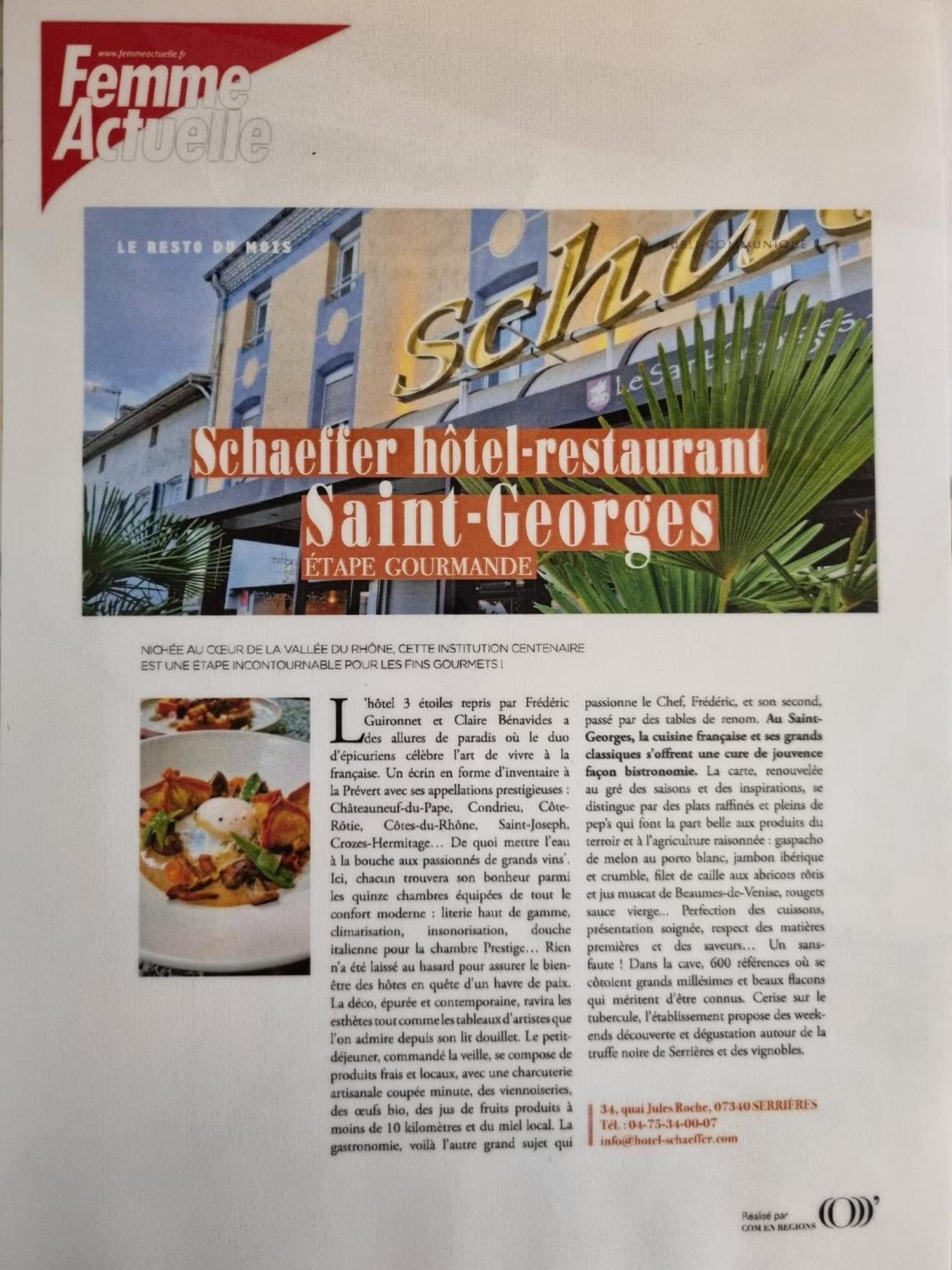 Logis Hotel Schaeffer- Restaurant Le Saint Georges Serrieres  Bagian luar foto